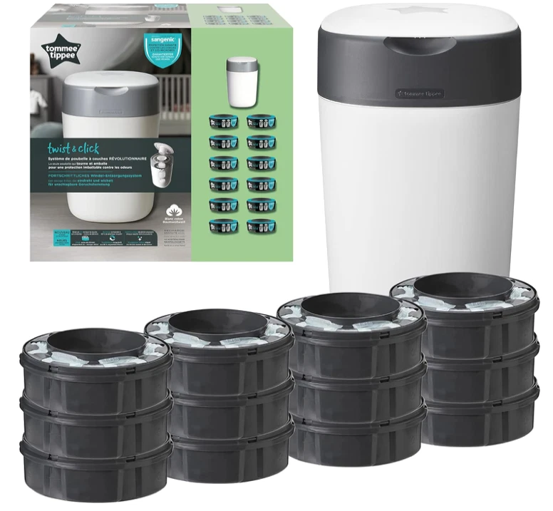 Tommee Tippee Twist and Click Advanced Windeleimer 12 Kassetten