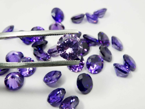 Combodian Zircon Multi Color Cubic Zirconia Round Cut Loose Gems - Picture 38 of 44
