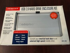 Adaptec USB 2.0 Hard Drive Enclosure KITACS-100 NEW Open Box See Photos.
