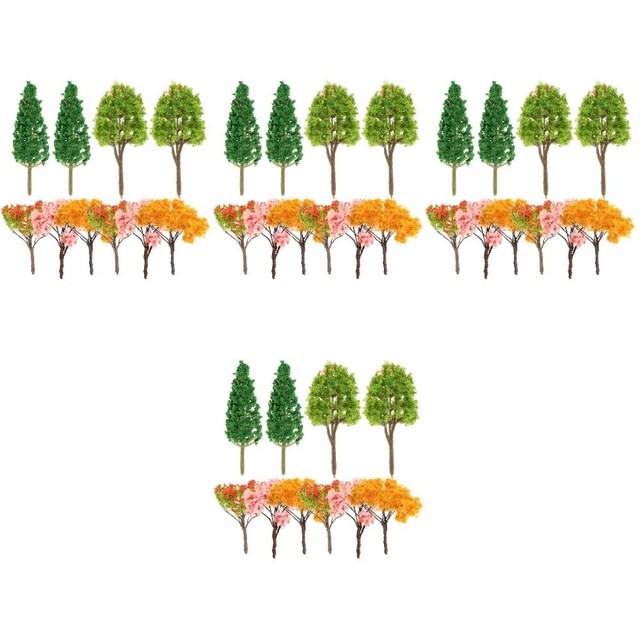 40 PCs Miniaturmodellbäume DIY Landschaft Miniaturbäume Modelle Sandtisch 40 PCs Miniaturmodellbäume DIY Landschaft Miniaturbäume Modelle Sandtisch