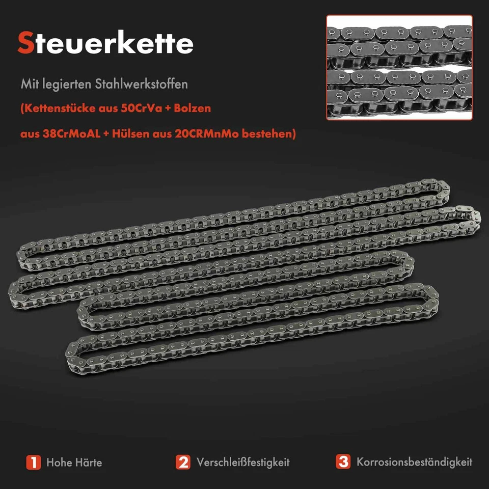 Steuerkettensatz Steuerkette für Audi A4 Avant 8K A5 A6 A7 A8 Q5 Q7 3.0L 08-17 - Bild 4 von 4