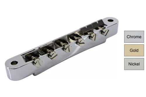 USA ABR-1 Tune-o-Matic Bridge w/ notched titanium saddles - BRIDGE ONLY