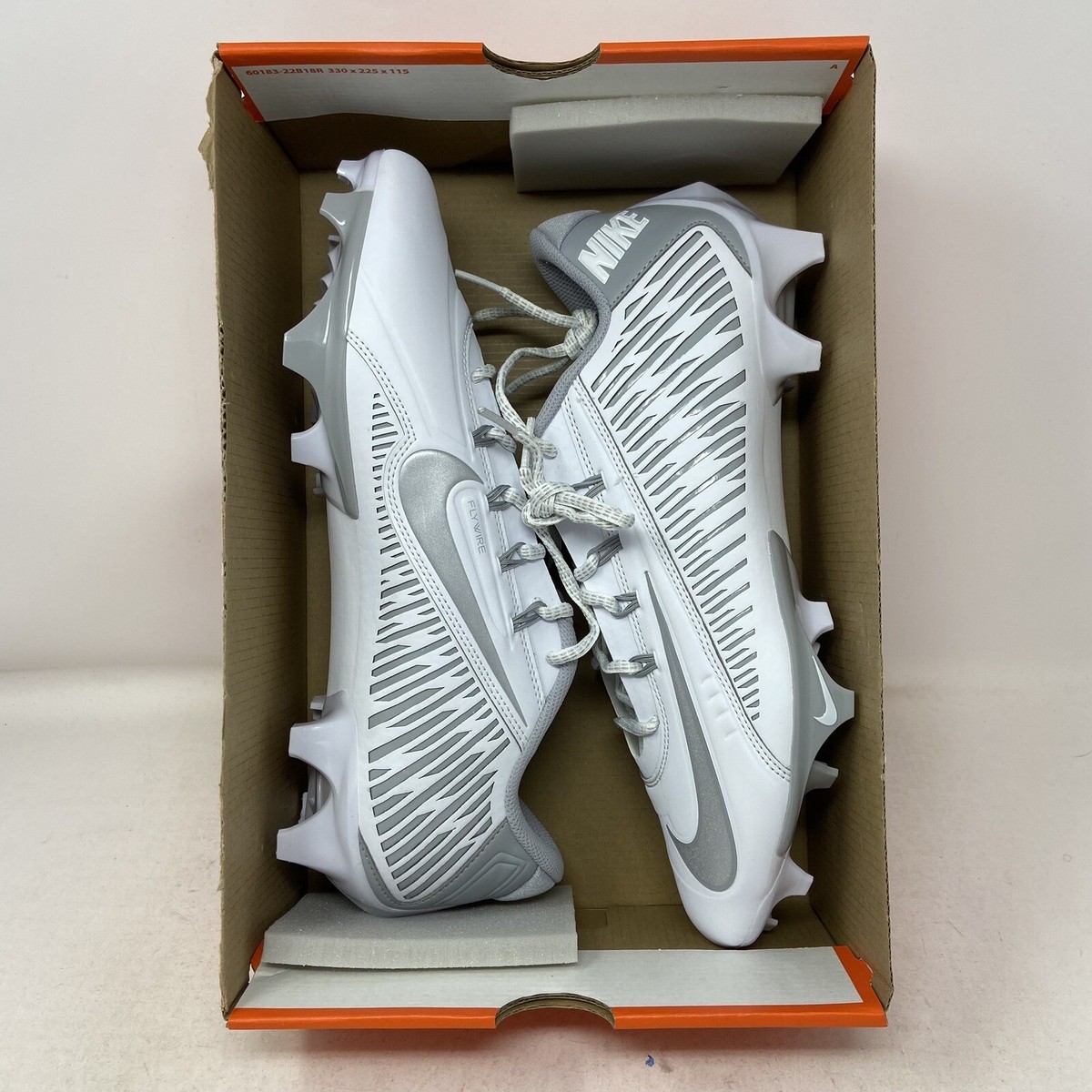 Nike Vapor Edge 360 VC White Sliver Men's Football Cleats Nike Vapor Edge 360 VC White Sliver Men's Football Cleats