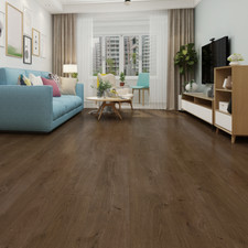 Luxury SPC Click Plank Flooring Built-In Underlay 5.2mm Thick Dark-Walnut Oak