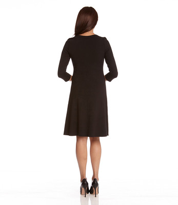 karen kane three quarter sleeve a line dress Karen Kane Women's Three-Quarter Sleeve A-Line Dress main image 1