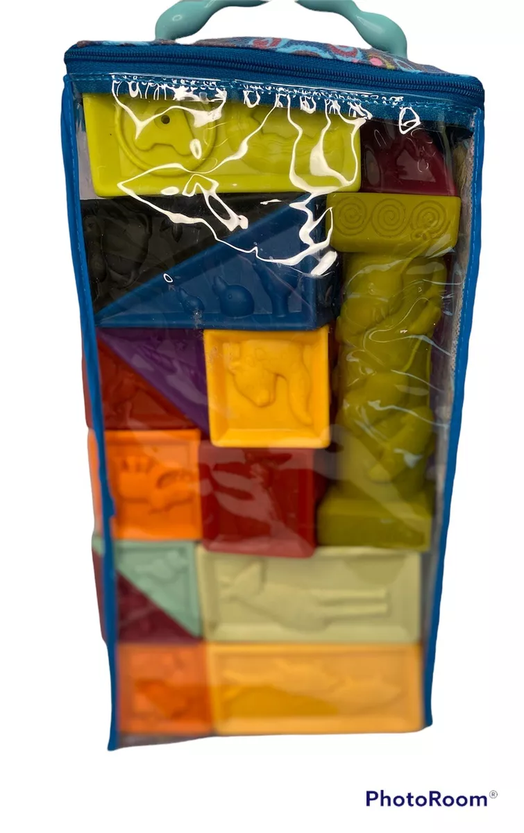 B toys soft best sale blocks