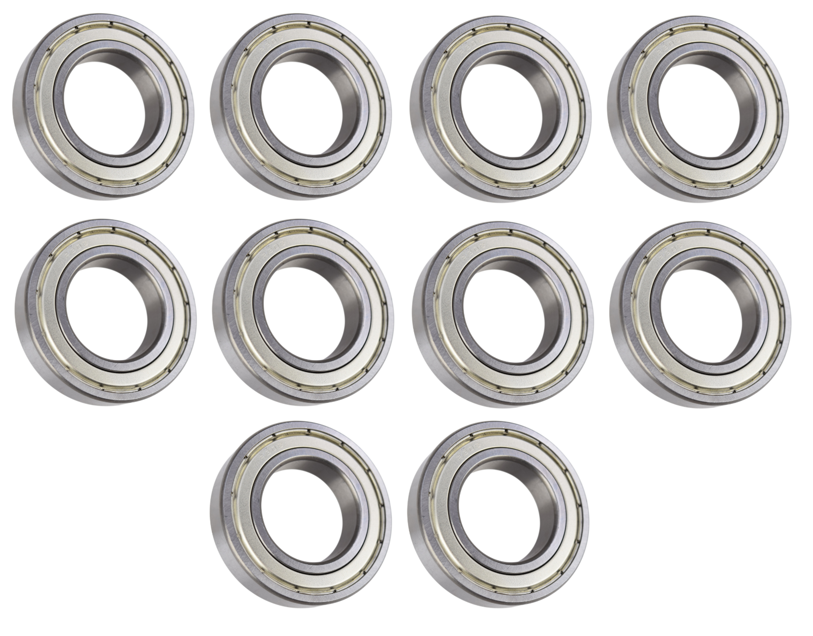 (10 Each) R20-ZZ Shielded Radial Ball Bearing 1-1/4 ID X 2-1/4 OD X 1/2 ...