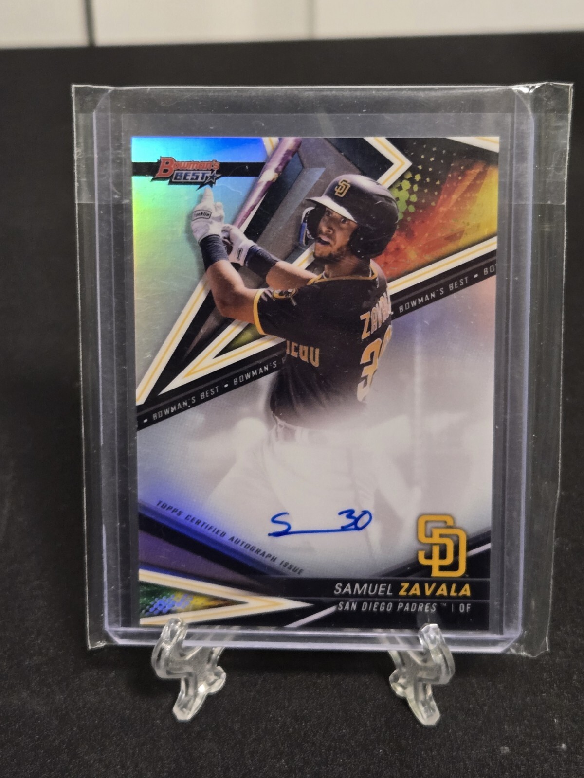 2022 Bowman's Best Autograph Samuel Zavala #B22-SZ Refractor Auto Padres