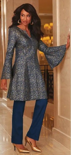 Midnight Velvet Navy Gold Formal Dress 