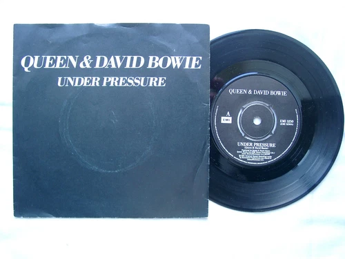 QUEEN & DAVID BOWIE - Under Pressure 7" - EMI 5250 - 1981 UK b