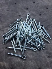 (25) 5/32”x 1 1/2” COTTER PIN EXTENDED PRONG STEEL ZINC PLATED (25)