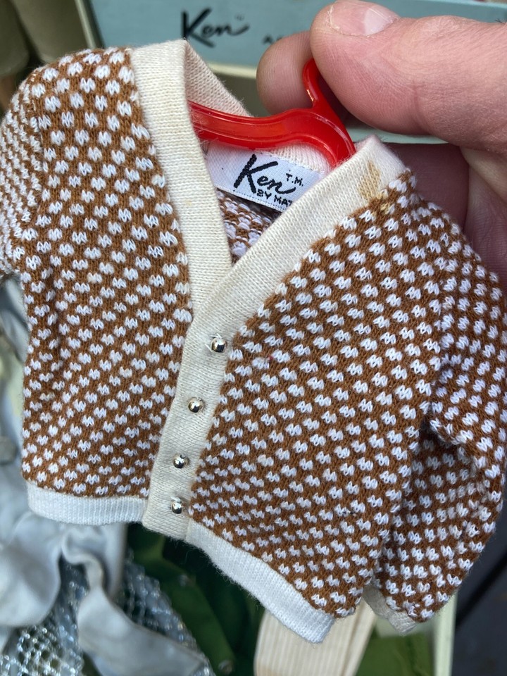 Vintage Ken Doll Barbie Lot Case Outfits Accessories 1960s Hunting