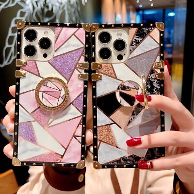 Luxury Marble Phone Case For iPhone 11 12 13 14 Samsung S21 S22 S23 Huawei P50