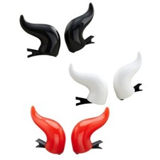 Devil Horn Barrettes Side Hair Clip Adult Kids Theme Party Roleplaying Side Clip