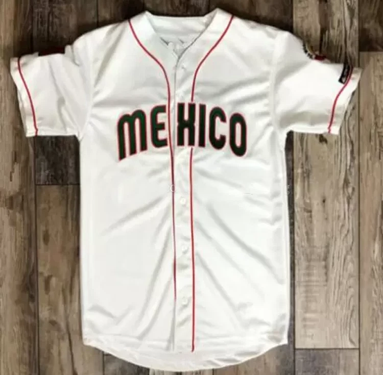 Mexico Baseball Jersey Adrian Gonzalez Luis Urias Sergio Sewn