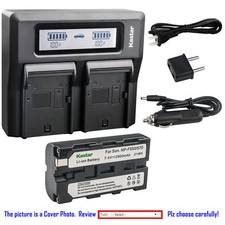 Kastar Battery LCD Fast Charger for Sony NP-F550 Sony MVC-FD91 MVC-FD92 MVC-FD95