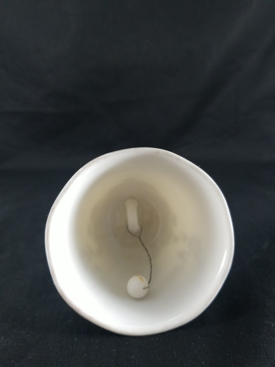 Vintage Silver Trim 25th Anniversary Ceramic Bell - Japan | eBay