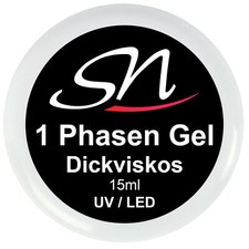 UV LED 3 in 1 Phasen Gel dickviskos Nagelgel Geln&auml;gel Honigeffekt Gilbstop 15ml