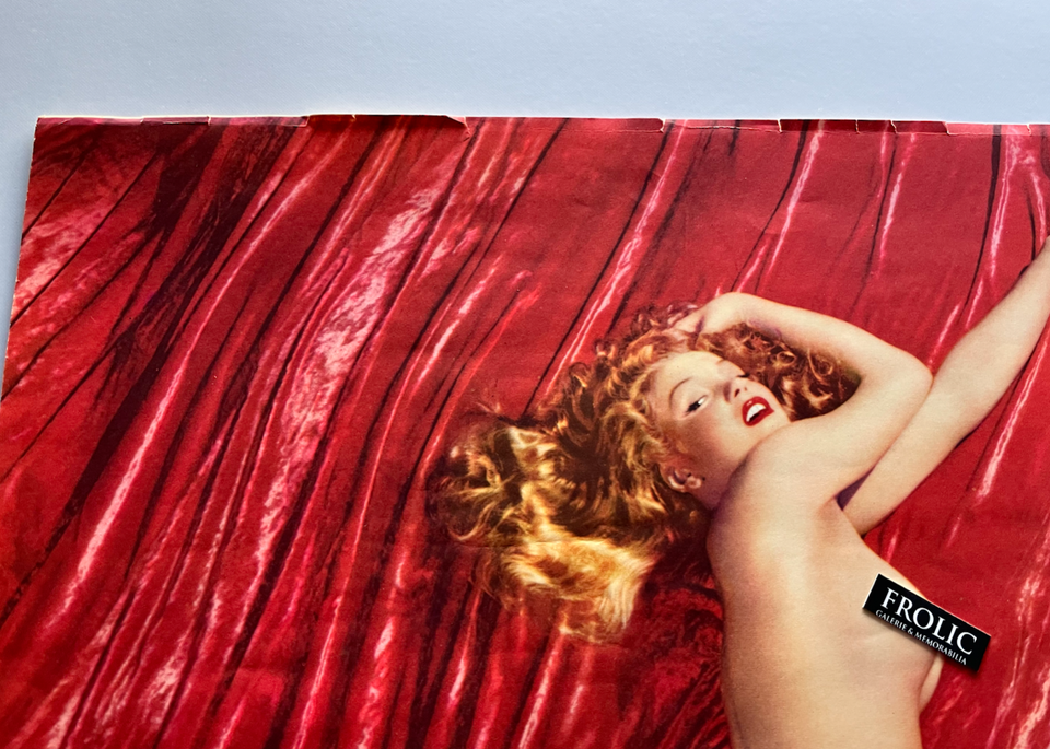 MARILYN MONROE 1950's Original oversize poster 16x20 THE RED VELVET By ...