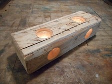 Windlicht Unikat aus altem Holzbalken Holz Skulptur Altholz Alt 52 cm