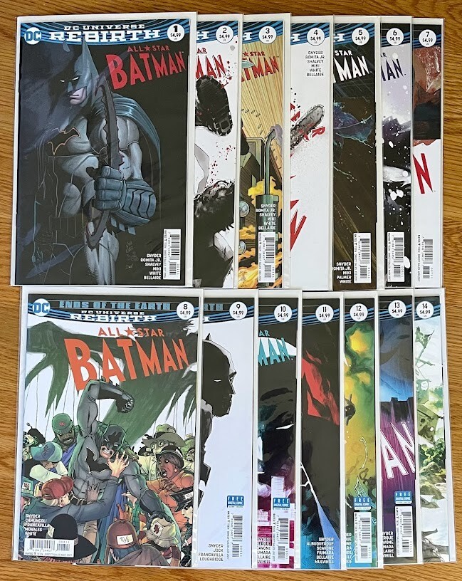 ALL-STAR BATMAN #1-14 COMPLETE SERIES Scott Snyder Romita Jr DC Comics  Rebirth