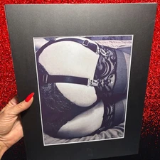 Erotic Photography - Kink Art - Naughty Bottom Stockings Garter Lingerie