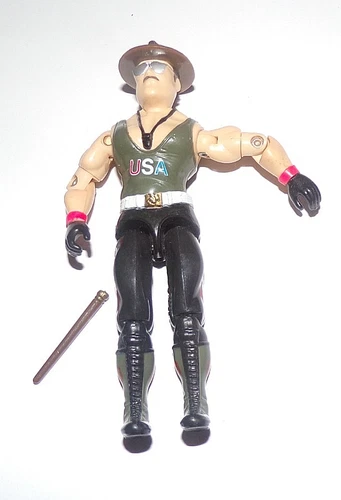 Vintage 1986 GI Joe Sgt. Slaughter USA "Mail-Away" V1 w/Baton Action Figure