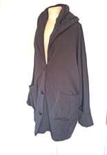 💙 Damen Mantel Grau Gefüttert Lagenlook Ladys Fashion D561F Gr. 48,50,XL