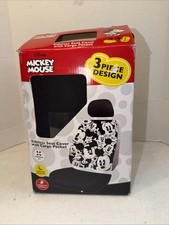 New Disney Mickey Mouse Expression Car Truck Front Seat Cover Headrest Cover New Disney Mickey Mouse Expression Car Truck Front Seat Cover Headrest Cover