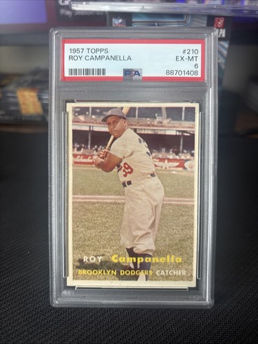 Roy Campanella #210 1957 Topps card