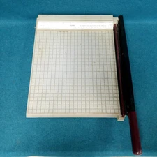 Vintage Premier Paper Trimmer 12" Plastic Steel Guillotine Cutter