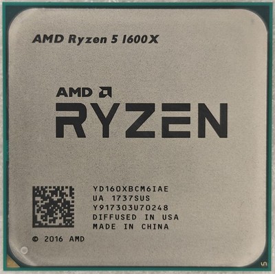 AMD Ryzen5 1600X R5-1600X 3.6GHz 6Core12Thr 95W Socket AM4 CPU Processors Tested