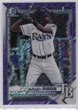 2021 Bowman Chrome Prospects Purple Shimmer Refractor /250 Jhonny Piron c4q