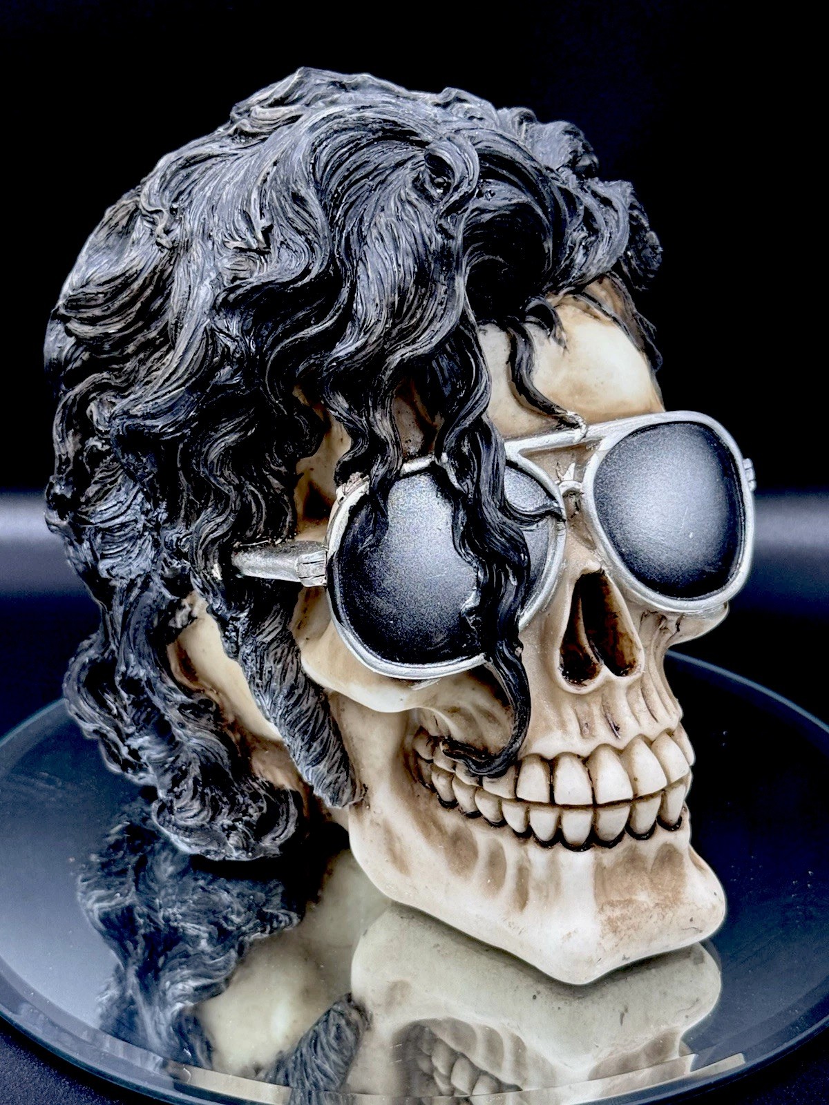 Nemesis Now Bad King of Pop Inspired Skull Ornament Resin Gothic Collectible