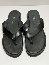 Old Navy Women's Flip Flops Black Sandals Summer Beach Style, Size 7