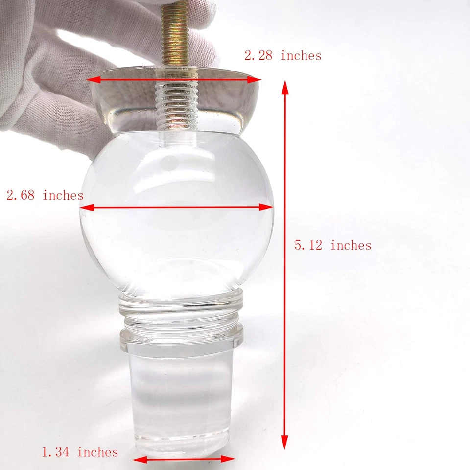 Patas de acrílico para muebles Lucite para sofá, elevadores de gabinete pies 5,12" muebles F... Foto 3 de 4