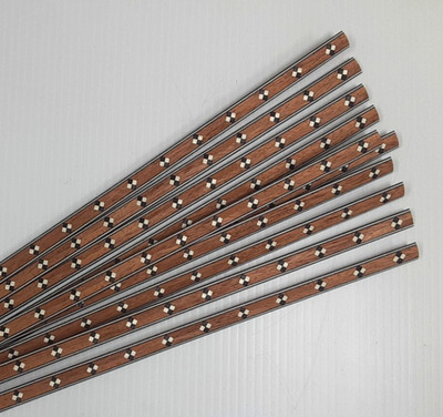 Lot of 10pcs/yds, 1/2''w Veneer Inlay Banding, 4SQ500 VENEER WOODWORKING REQUIRED