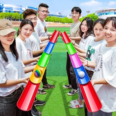 Teambuilding Staffel Ball Transfer Spiel Outdoor Balance Koordination Training Spielzeug