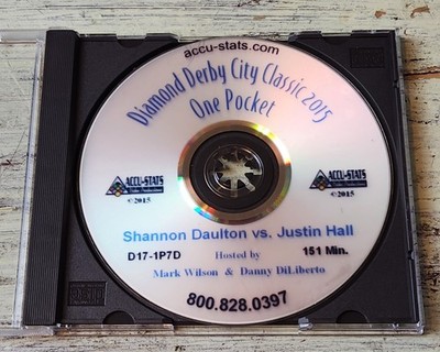 VG 2015 Derby City Classic One Pocket Daulton vs Hall Accu-Stats DVD