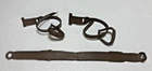 Marx Johnny West Vintage Brown Stirrups Saddle Accessories