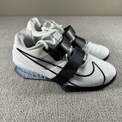 Nike Romaleos 4 Weightlifting White Black Shoes CD3463-101 Men Sz 7.5  New