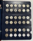 1946-1997 Roosevelt Album 104 Total UNC Coins 30 early Silver; 29 Proof; 45 Clad