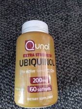 Extra Strength Ubiquinol 200 mg 60 Softgels CoQ10 Sealed New Exp 08/2026