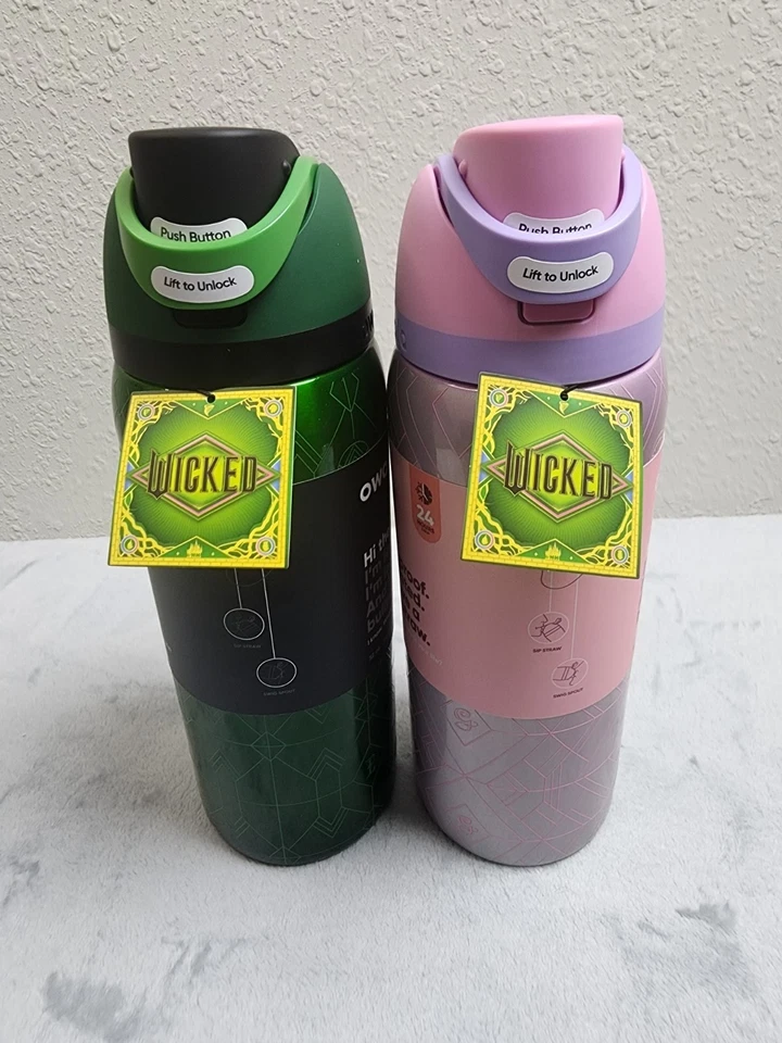 Owala Wicked For Good 32oz Freesip Water Bottle Glinda & Elphaba Limited Edition - Image 3 of 4