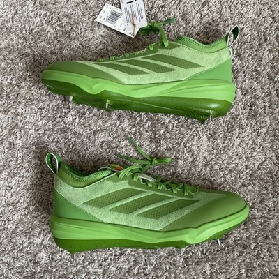 Adidas Adizero Impact BSB JS2978 Somos Rave Green Metal Baseball Cleats Sz 11.5