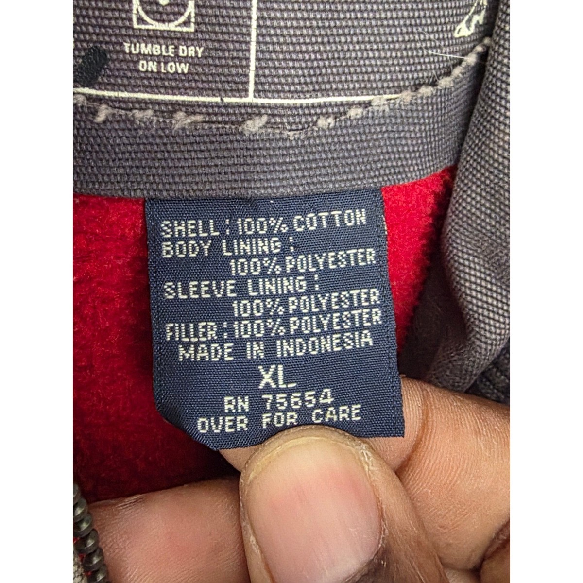 Abercrombie Reliable Outdoor Goods Jacket XL Gray Cotton Full Zip Menswear View 5