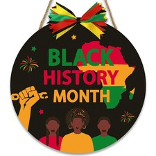 Black History Month Decorations Black History Decorations Wooden Door Sign Fr...