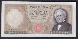 100000 lire Manzoni 1° Decreto 1967 – Molto RaRa in SPL