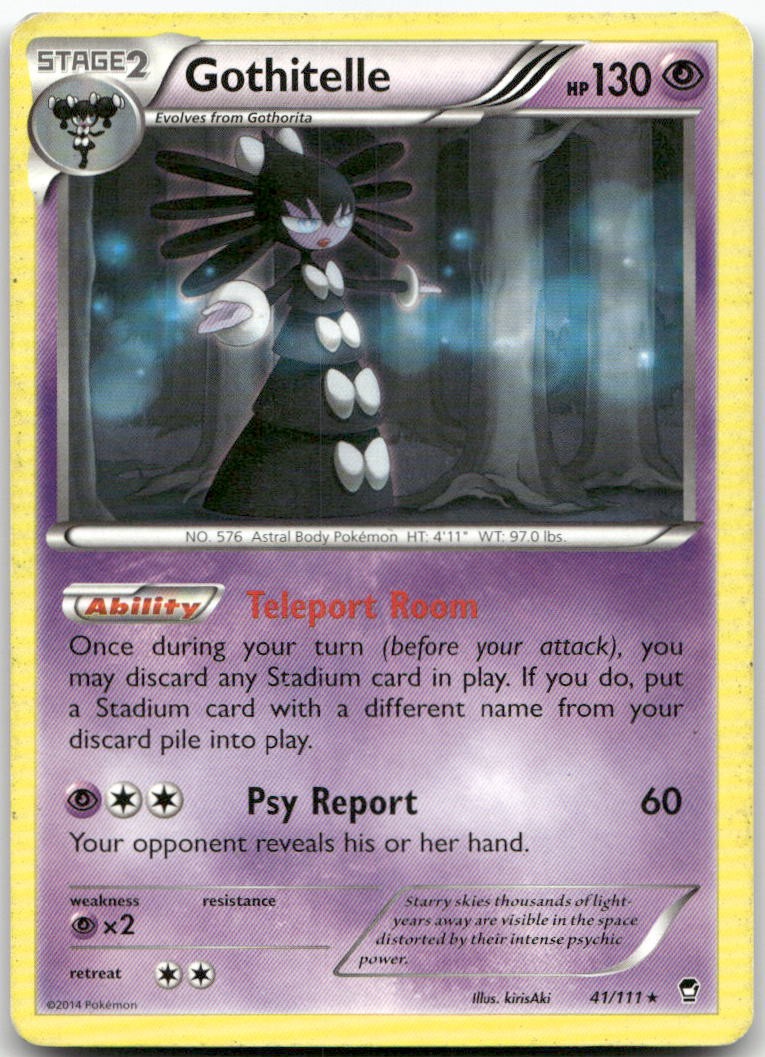Gothitelle 41/111 Rare Furious Fists Pokemon LP