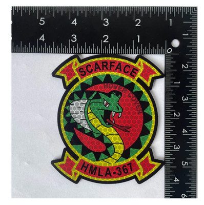 4'' marine corps hmla-367 scarface EMBROIDERED PATCH